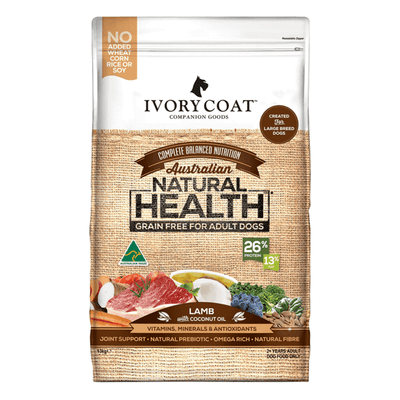 grain free dry dog food adult lamb and coconut oil