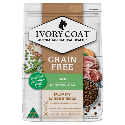 grain free dry dog food large breed puppy lamb