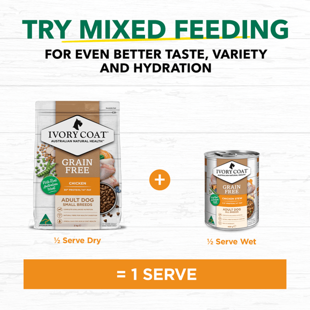 grain free dry dog food small breed adult chicken