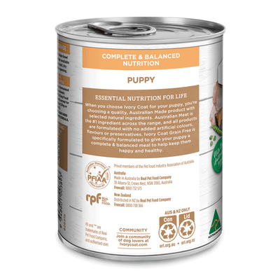 grain free wet dog food puppy chicken stew