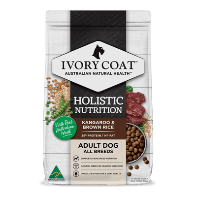 holistic nutrition dry dog food adult kangaroo and brown rice