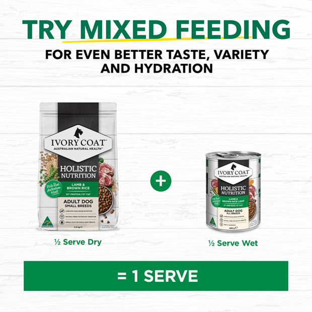 holistic nutrition dry dog food small breed adult lamb and brown rice