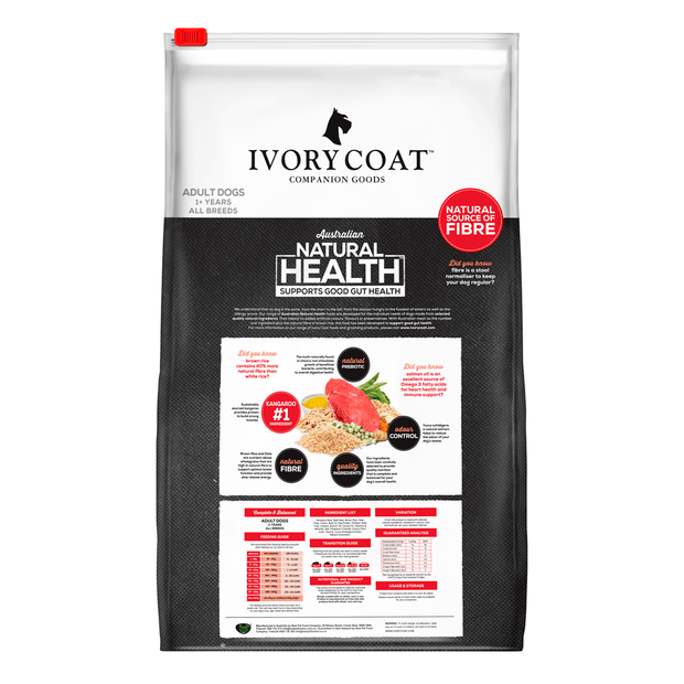 wholegrain dry dog food adult kangaroo and brown rice