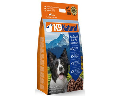 K9 NATURAL FREEZE DRIED BEEF 1.8KG