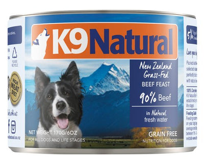 K9 NATURAL CANNED BEEF FEAST 170G