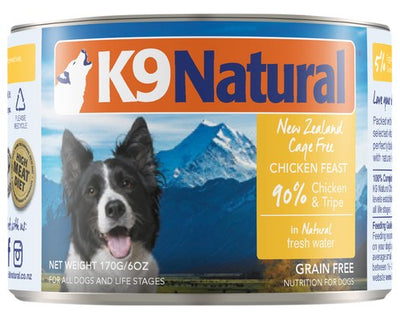 K9 NATURAL CANNED CHICKEN FEAST 170G