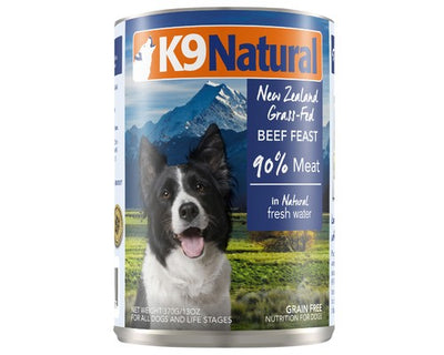 K9 NATURAL CANNED BEEF FEAST 370G X12