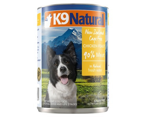 K9 NATURAL CANNED CHICKEN FEAST 370GX12