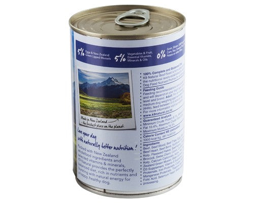 K9 NATURAL CANNED BEEF FEAST 370G X12
