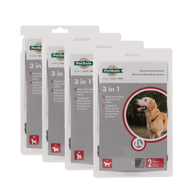 3 In 1 Dog Harness And Car Restraint Black