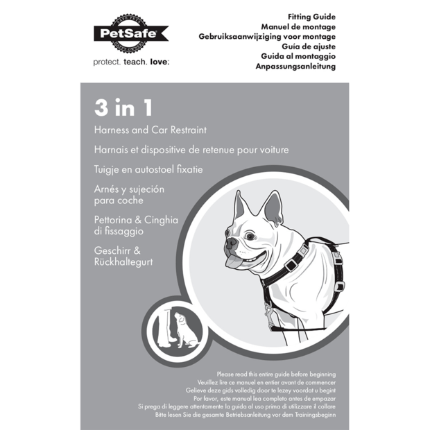 3 In 1 Dog Harness And Car Restraint Black