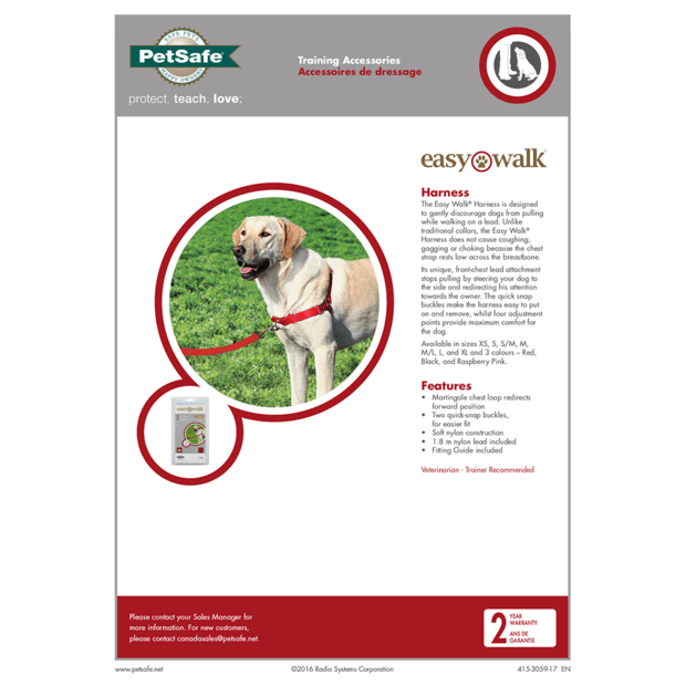 Easy Walk Dog Harness Black