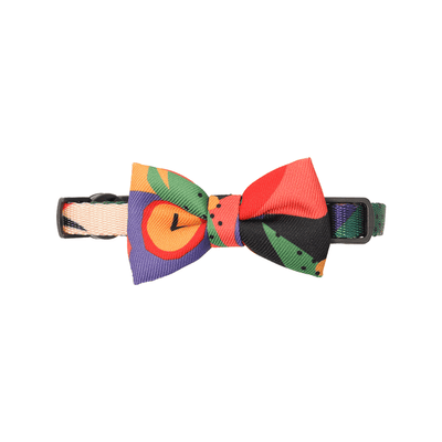 Cat Bow Tie Collar Color Block Fauvism