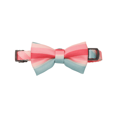 Cat Bow Tie Collar Vintage Stripes