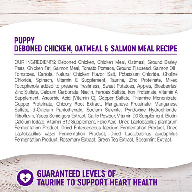 complete health deboned chicken oatmeal and salmon meal recipe puppy dry dog food