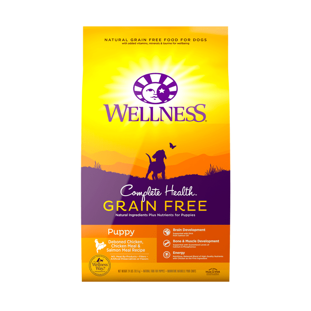 complete health grain free chicken and salmon meal puppy dry dog food