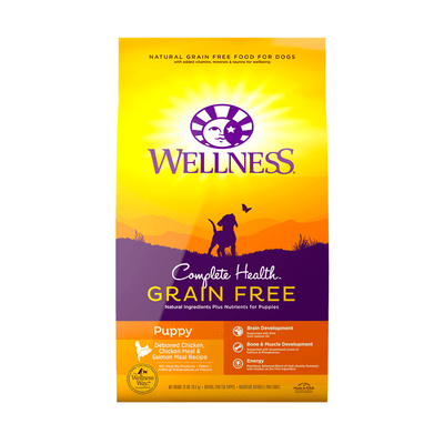complete health grain free chicken and salmon meal puppy dry dog food