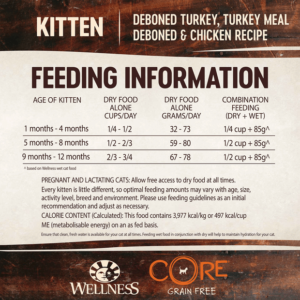 core grain free kitten dry cat food