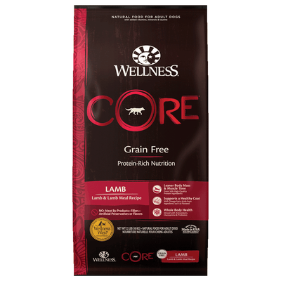 core grain free lamb dry dog food