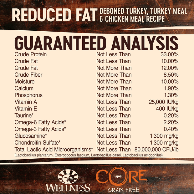 core grain free reduced fat formula deboned turkey and chicken meal dry dog food