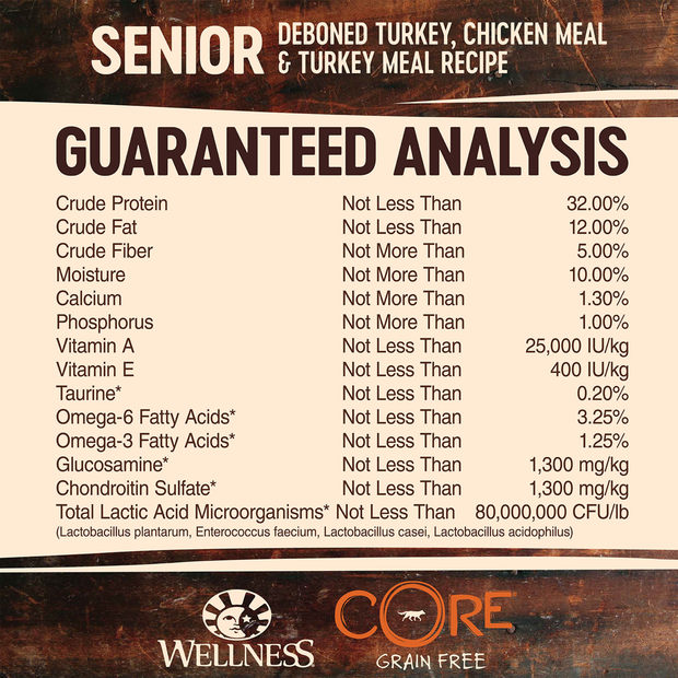 core grain free senior formula deboned chicken and turkey meal dry dog food
