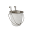 Stainless Steel Flat Sided Bucket Pail With Two Hooks