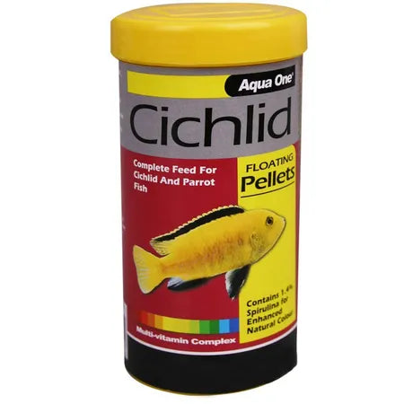 Aqua One Cichlid Floating Pellets - 480g