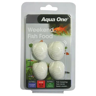 Aqua One Weekend Fish Food Block 20G