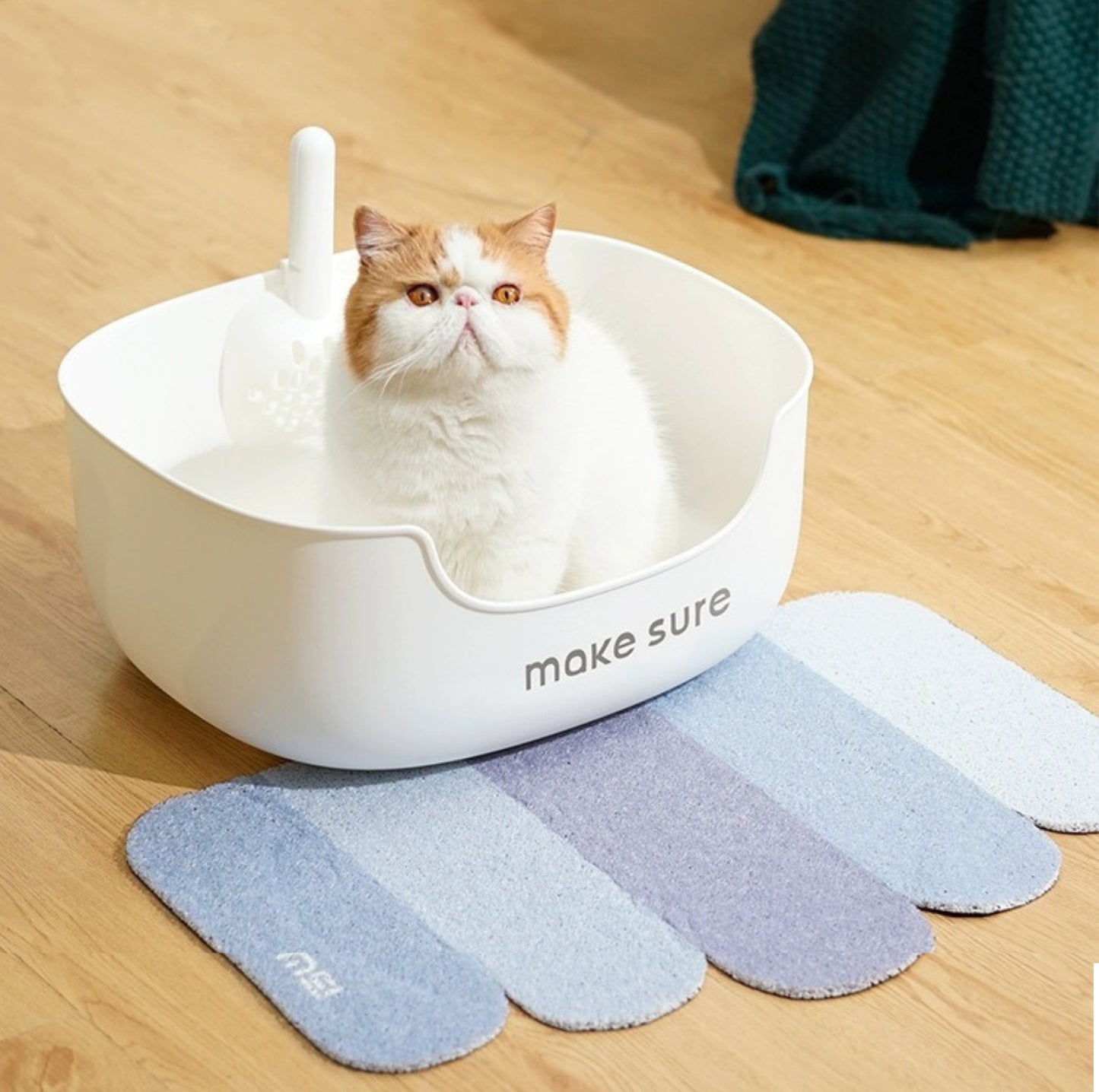 Makesure Open Cat Litter Tray Cat Litter Box