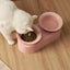 MAKESURE Jingle 2-in-1 Ceramic Pet Bowl Set for Food & Water Cat Bowls