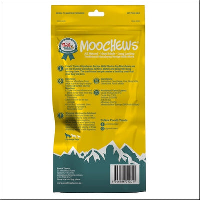 Pooch Treats Moo Chew Cheese Dog Treat LF Milk Block