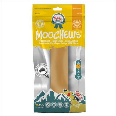 Pooch Treats Moo Chew Pbutter Dog Treat LF Milk Block