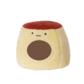 PURROOM Pudding-Shaped Plush Pet Bed