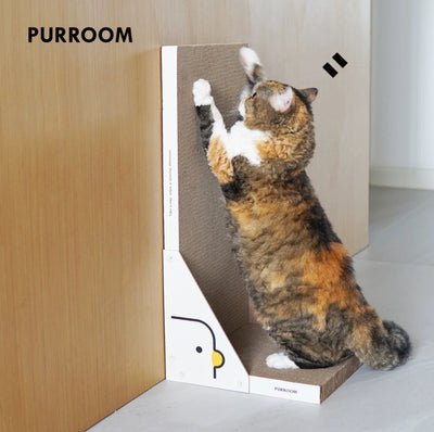 PURROOM Little Chicken Series - Freestanding Large L-Shaped Cat Scratcher