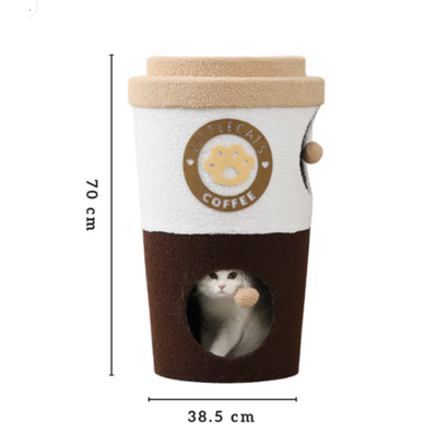 Deluxe Coffee Cup Cat Tree Cat Scratcher