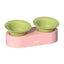 MAKESURE Jingle 2-in-1 Ceramic Pet Bowl Set for Food & Water Cat Bowls