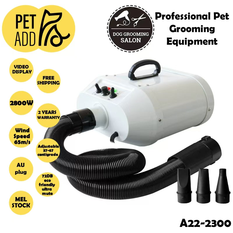 Pet Grooming Hair Dryer Dual Motor Dog Cat Hairdryer Blower Heater