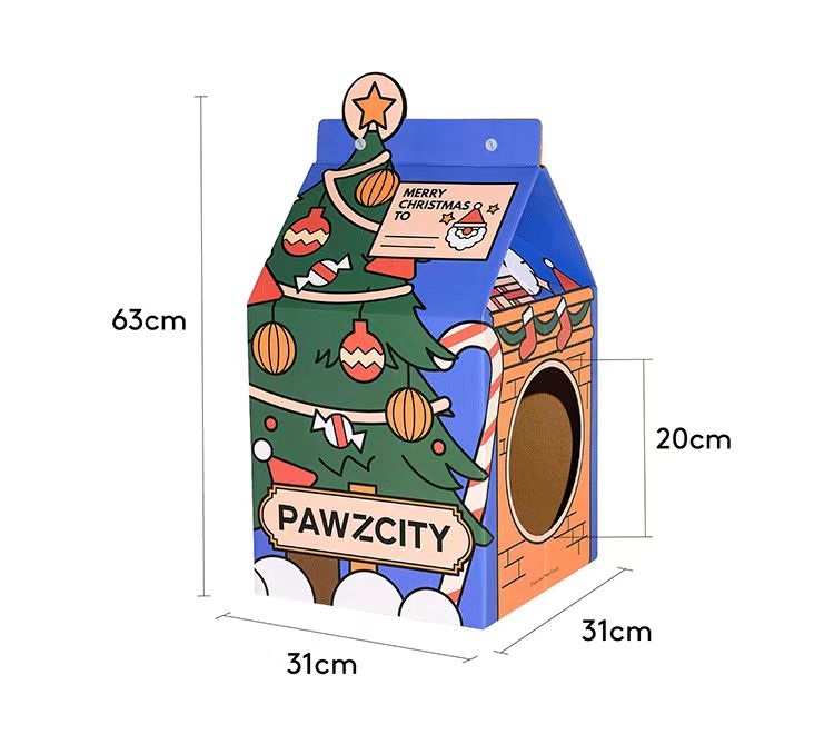 Christmas Limited Edition Cat Claw Board Cat Nest Cat Carton