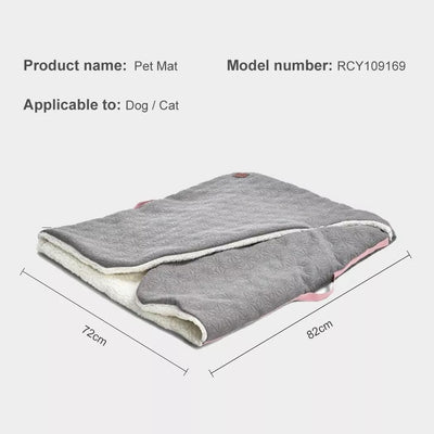 Pet Bed Cat Dog Nest Calming Mat Soft Plush Deep Sleeping Blanket Soft and Cute