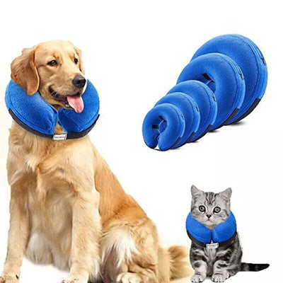 Pet Dog Inflatable Soft Healing Collar Cone Wound Medical Cat Protective Jackets