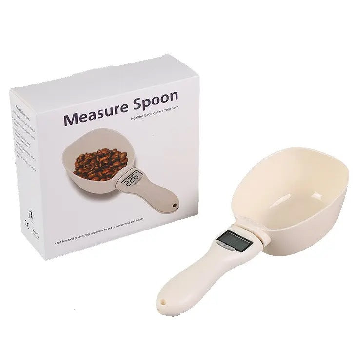 Digital Measuring Spoon Scale Food Scoop Dog Cat Bird Feed Scale