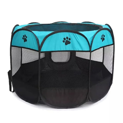 8 Panel Pet Cat Dog Rabbit Playpen Tent Folding Portable Crate Puppy Cage Fence