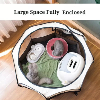 8 Panel Pet Cat Dog Rabbit Playpen Tent Folding Portable Crate Puppy Cage Fence