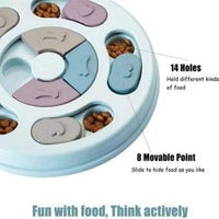 Dog Treat Dispenser Puppy Feeder Puzzle Game Interactive Toy Pet Training Supply