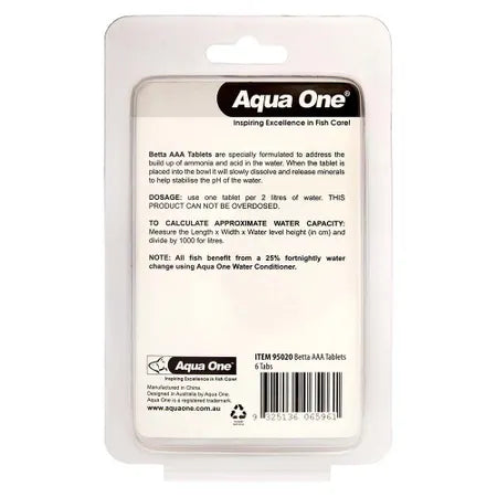 Aqua One AAA + Conditioning Betta Block 6 Pack