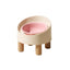 Makesure Rolls Elevated Ceramic Pet Bowl with Wooden Stand