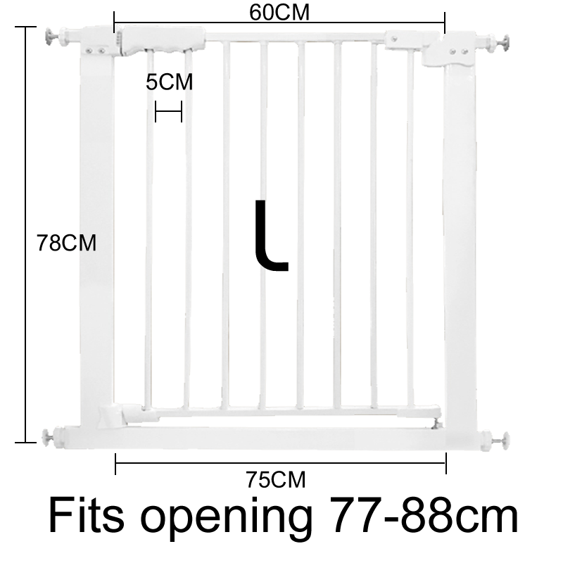 Adjustable Baby Pet Child Kid Safety Security Gate Stair Barrier Door Extension