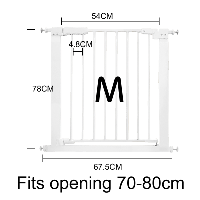 Adjustable Baby Pet Child Kid Safety Security Gate Stair Barrier Door Extension