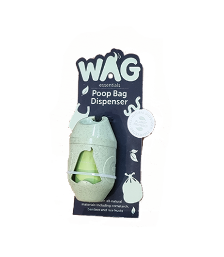 WAG Bamboo Bag Dispenser Pod 1 Dispenser Pod for Handle Dog Waste Bags