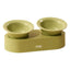 MAKESURE Jingle 2-in-1 Ceramic Pet Bowl Set for Food & Water Cat Bowls